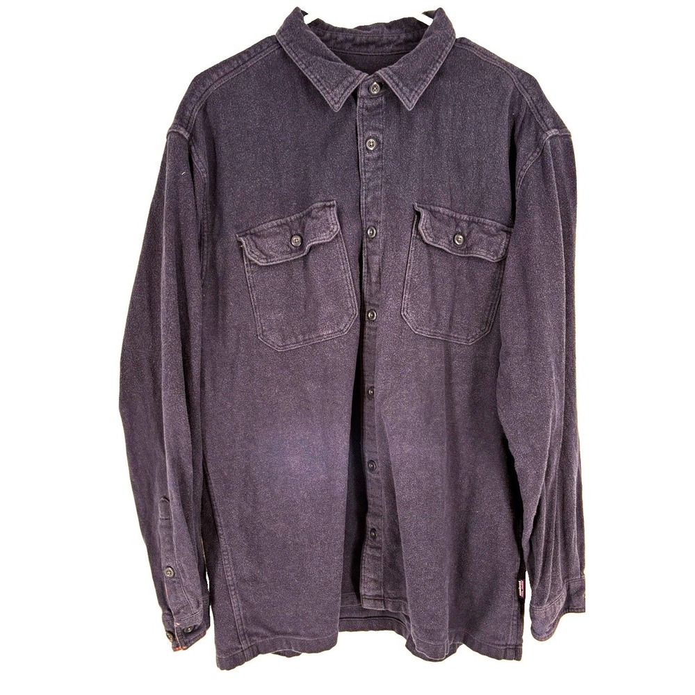 Patagonia Men Organic Cotton Flannel Button Up XL Long Sleeve Soft Outdoor Layer